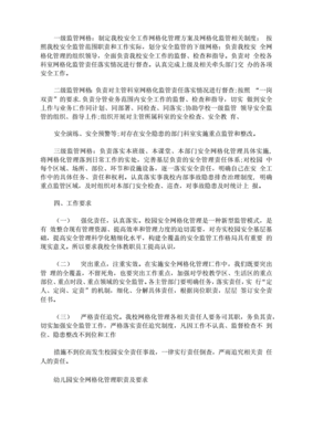 幼儿园安全网格管理图