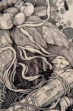 点线面黑白装饰画