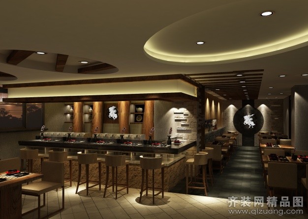 寿司店装修风格小型