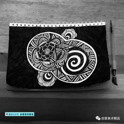 最简单的黑白装饰画