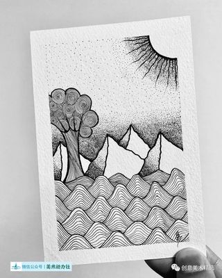 最简单的黑白装饰画
