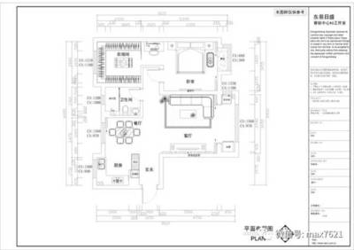 cad室内布局图