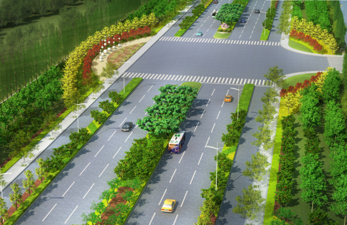 道路绿化带设计