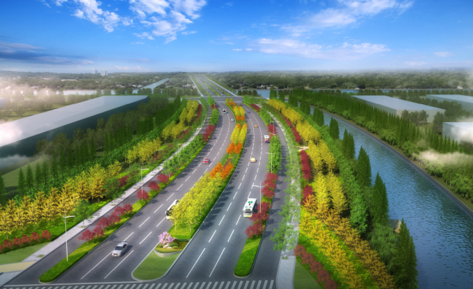 道路绿化带设计