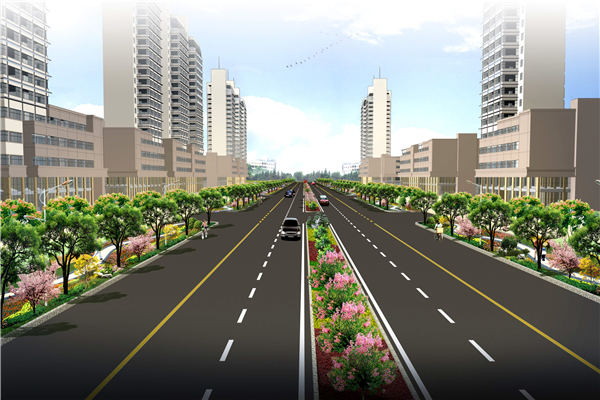 道路绿化带设计