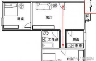 厕所门对厨房