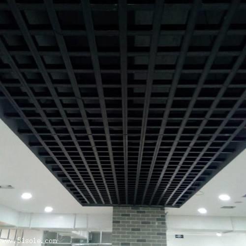 黑色铝格栅吊顶