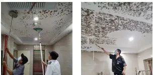 物业维修厨房吊顶的排水管