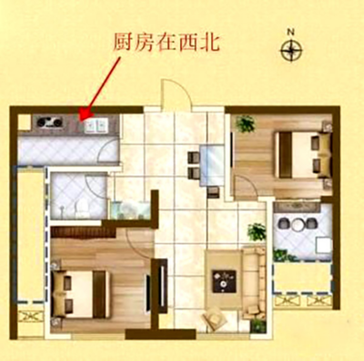 厨房 在西北 如何化解